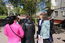 Изображение к новости Встреча с жителями дома № 16 по улице Полевой