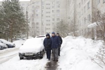 Изображение к статье Глава Фрязино провел внеплановую проверку качества уборки снега в городе