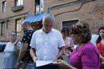 Изображение к статье Глава городского округа Фрязино встретился с жителями дома №17 по улице Вокзальная