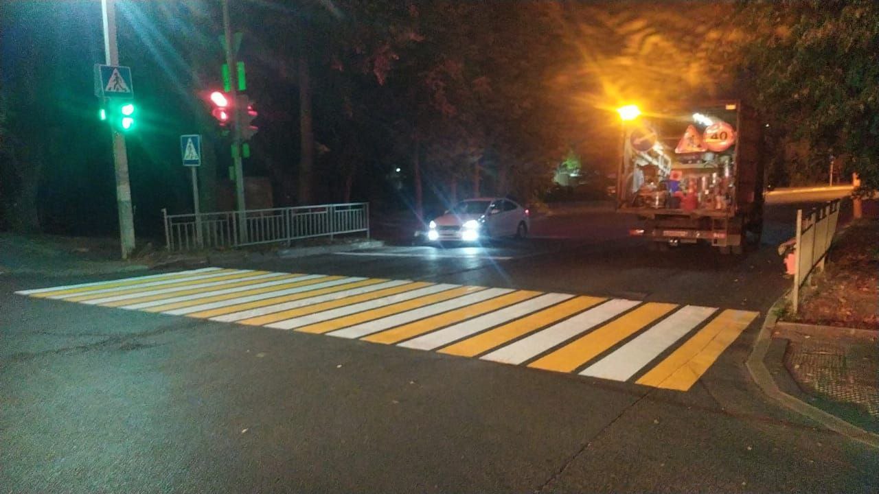 В городском округе Фрязино обновлена дорожная разметка, в рамках программы по содержанию дорог