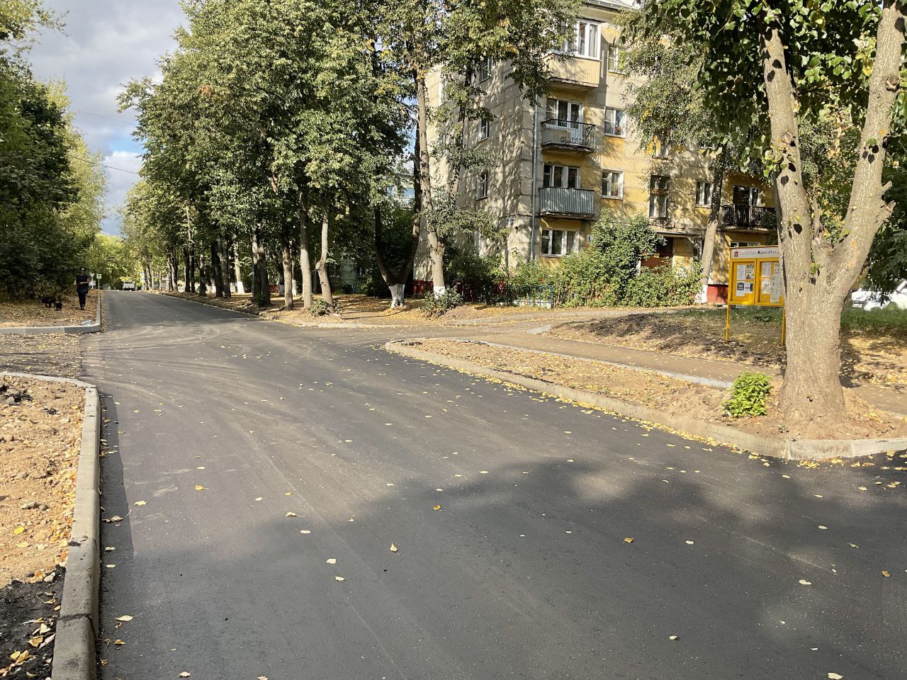 В городском округе Фрязино завершается капитальный ремонт второго участка дороги по улице Попова