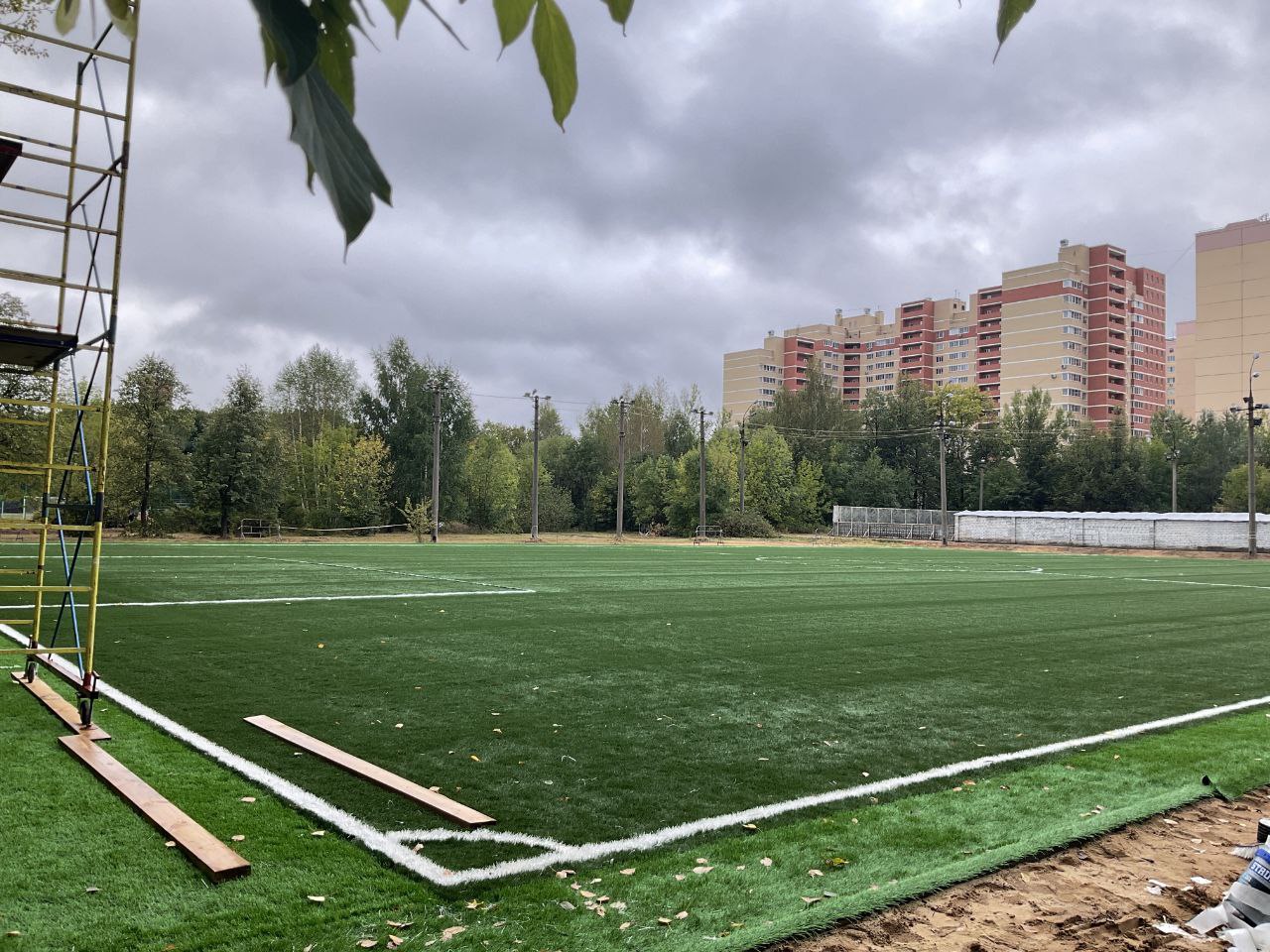Новое поле вскоре появится на спортивном комплексе «Олимп»!