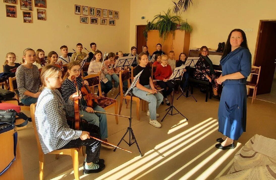 первая репетиция оркестра учащихся Фрязинской детской школы искусств