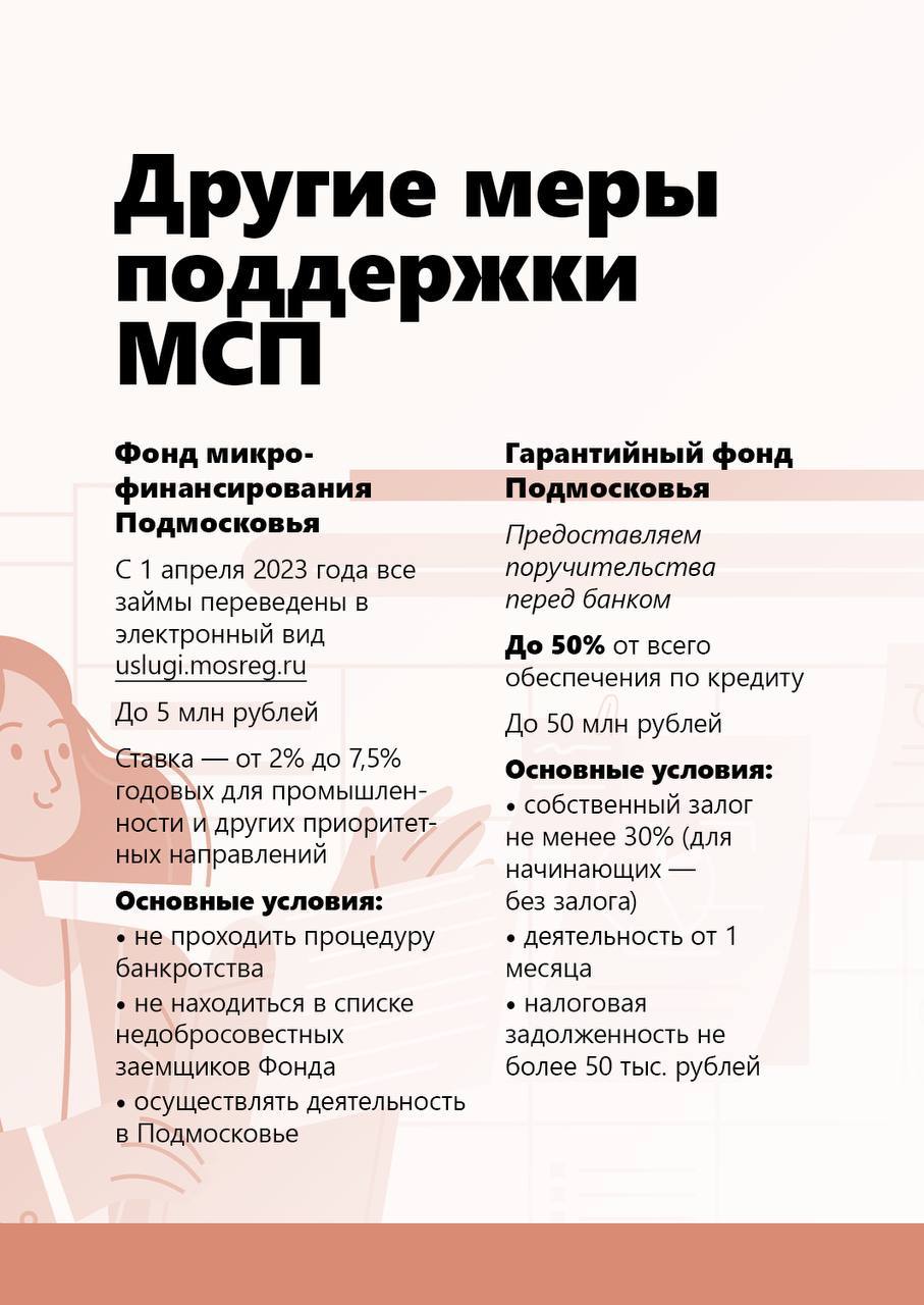 Мининвест Подмосковья с 1 июня запускает новые меры поддержки для малого и среднего бизнеса