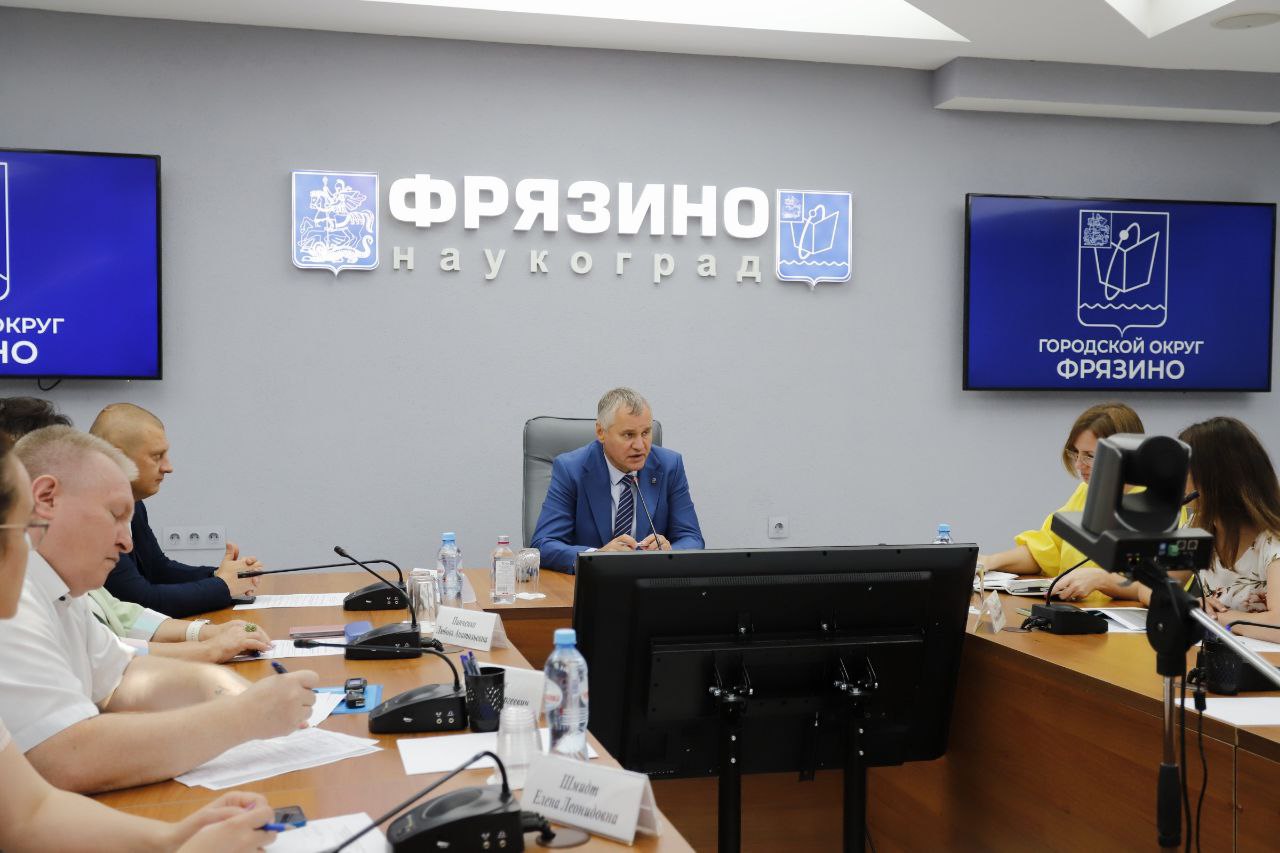 Благоустройство городских территорий обсудили на еженедельной «оперативке» / fryazino.org
